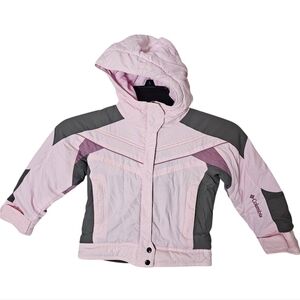 Columbia Girls Ski Waterproof Jacket Hooded Size 4/5‎